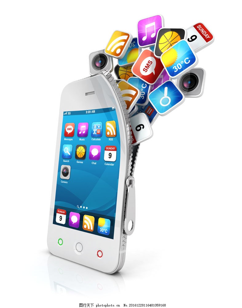 智能手机应用程序图片