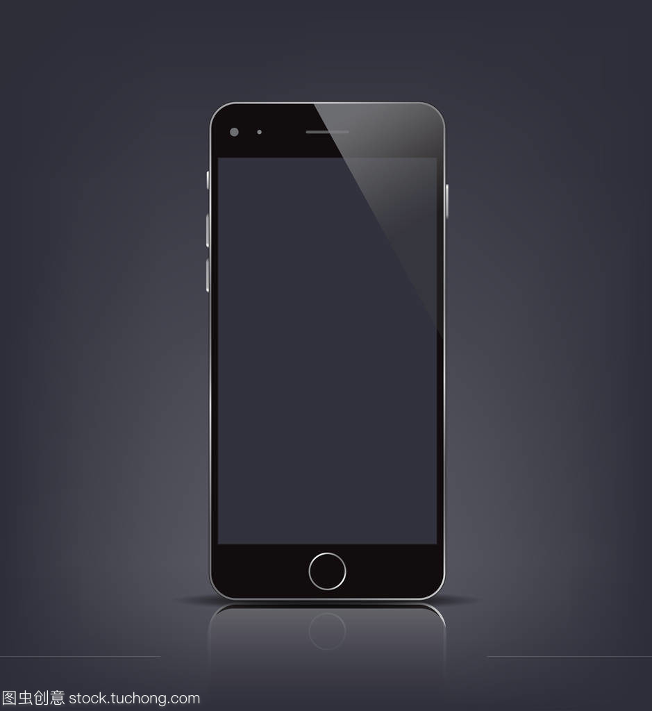 空白屏幕的智能手机